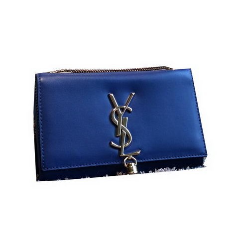 YSL Monogramm Umhängetasche Glattleder Y311218 Blau