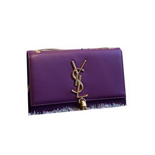 YSL Monogramm Umhängetasche Glattleder Y311218 Violett YSL Monogramm Umhängetasche Glattleder Y311218 Violett