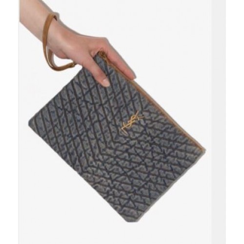 Yves Saint Laurent DENIM POCHETTE Tasche 577455 Blau