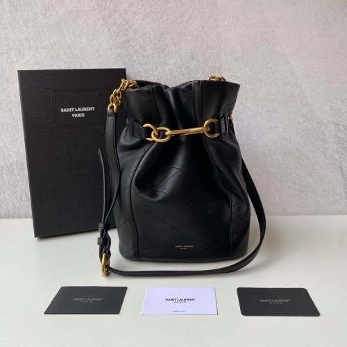 Yves Saint Laurent Tasche aus Kalbsleder Y677822 schwarz