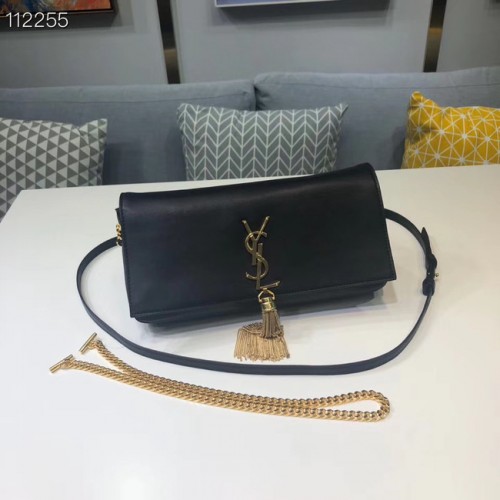 Yves Saint Laurent Schultertasche aus Kalbsleder 604276 schwarz