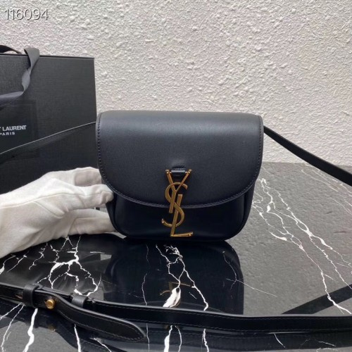 Yves Saint Laurent KLEINE TASCHE KAIA AUS GLATTEM LEDER 619740 Schwarz