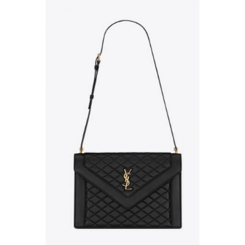 Yves Saint Laurent Schultertasche aus Kalbsleder 6688631 schwarz