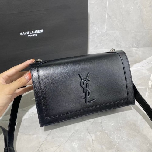 Yves Saint Laurent Schultertasche aus Kalbsleder Y635627-1 schwarz