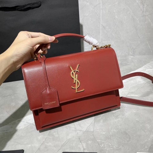 Yves Saint Laurent Tote Bag aus Kalbsleder Y634723 rot