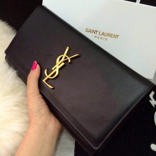 Yves Saint Laurent Classic Monogram Clutch 30210 Schwarz