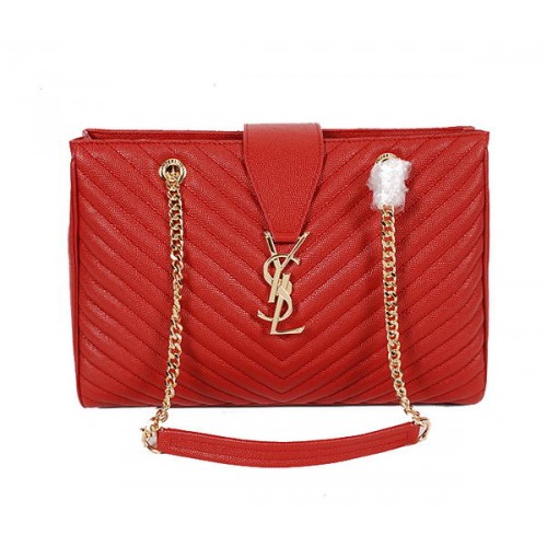 Yves Saint Laurent Klassische Einkaufstasche mit Monogramm Y9150 Rot