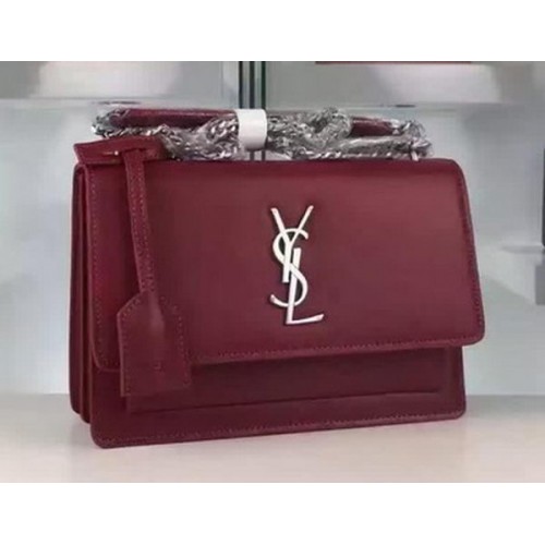 Yves Saint Laurent Umhängetasche Y8816 Burgund Yves Saint Laurent Umhängetasche Y8816 Burgund