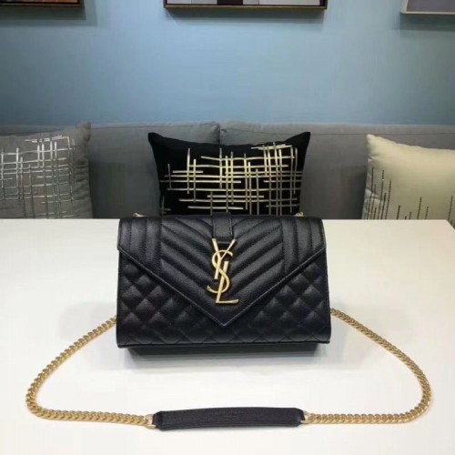 Yves Saint Laurent Envelope Mini Classic Bag 526286 Schwarz
