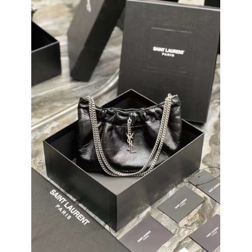 Yves Saint Laurent TASCHE GABY AUS GESTEPPTEM LAMMLEDER 581632 schwarz