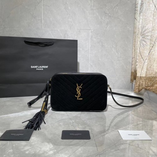 Yves Saint Laurent AUS WILDLEDER UND GLATTLEDER Y520534E schwarz