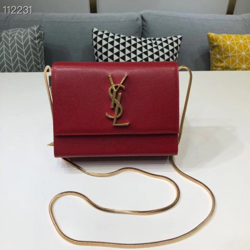 Yves Saint Laurent Kate Mini Original Leder Umhängetasche Y593122 rot