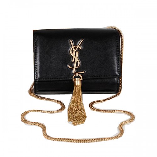 Yves Saint Laurent MINI Monogramm Umhängetasche Schwarz