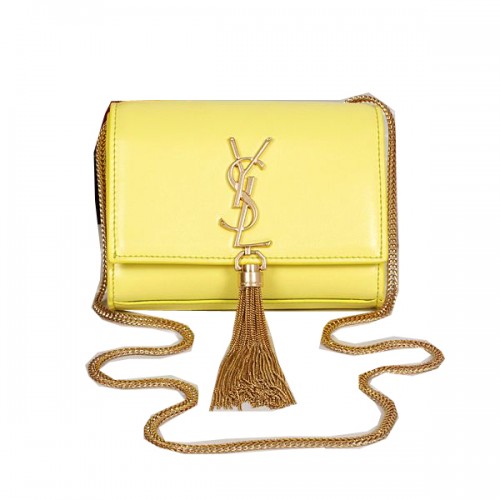 Yves Saint Laurent MINI Monogramm Umhängetasche Gelb