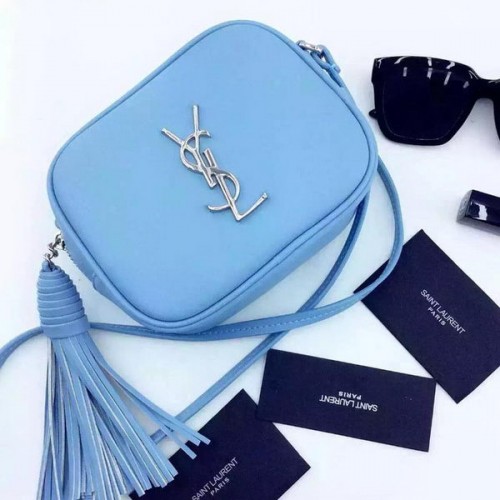 Yves Saint Laurent Monogram Blogger Tasche Y16SS SkyBlue