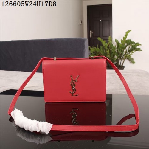 Yves Saint Laurent Monogramm Umhängetasche 126605 Rot