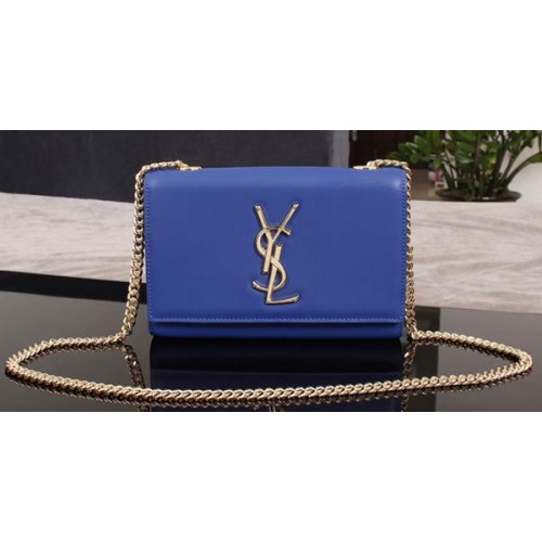 Yves Saint Laurent Monogramm Umhängetasche 1311228 Blau
