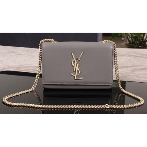 Yves Saint Laurent Monogramm Umhängetasche 1311228 Grau