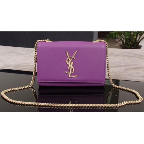 Yves Saint Laurent Monogramm Umhängetasche 1311228 Lila