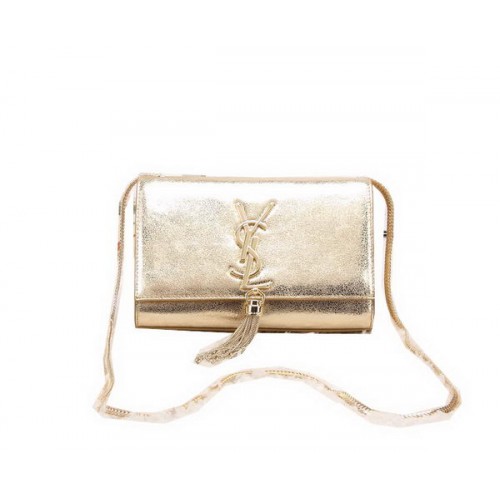 Yves Saint Laurent Monogramm Umhängetasche Gold