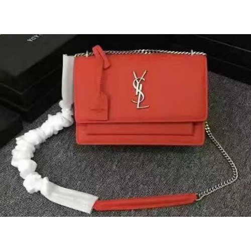 Yves Saint Laurent Monogramm Umhängetasche Y3370 Rot