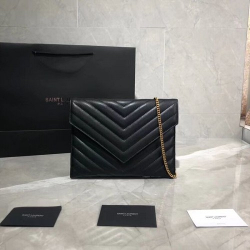 Yves Saint Laurent Umhängetasche Original Leder Y569267 Schwarz