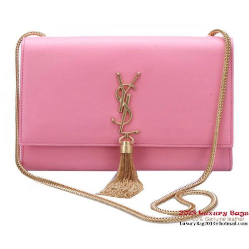 Yves Saint Laurent Kleine Umhängetasche mit Monogramm Y042 Pink