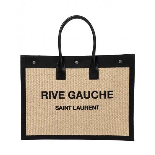 Yves Saint Laurent Tote Book Weave Einkaufstasche D23698 Beige