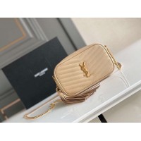 Yves Saint Laurent VINTAGE KAMERATASCHE AUS Kalbsleder 6125791 Apricot