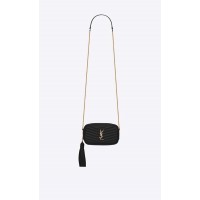 Yves Saint Laurent VINTAGE KAMERATASCHE AUS Kalbsleder 6125791 schwarz