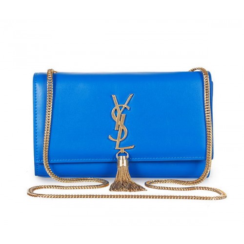 Yves Saint Laurent Mini Monogram Umhängetasche 326076 Blau
