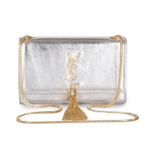 Yves Saint Laurent Mini Monogram Umhängetasche 326076 Silber