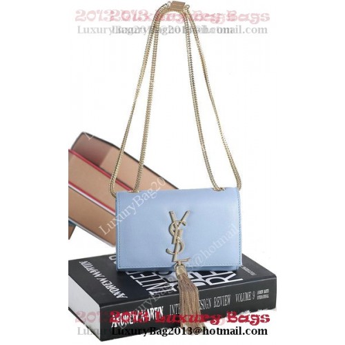 Yves Saint Laurent Mini Monogramm Umhängetasche 5478 Hellblau