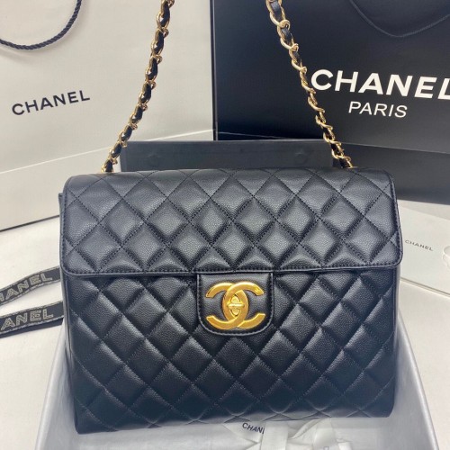 chanel große Überschlagtasche 2355 schwarz